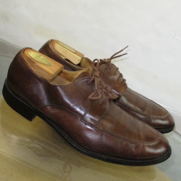 Mercanti Fiorentini Men\'s Oxfords Brown Leather Made In Italy Size 11 main image 6